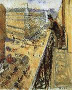 Edvard Munch Streetscape painting